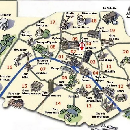 50m2 Rue Rambuteau/pompidou/marais/hotel De *